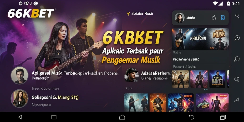 Tampilan gameplay 66KBET dengan antarmuka musik yang menarik.