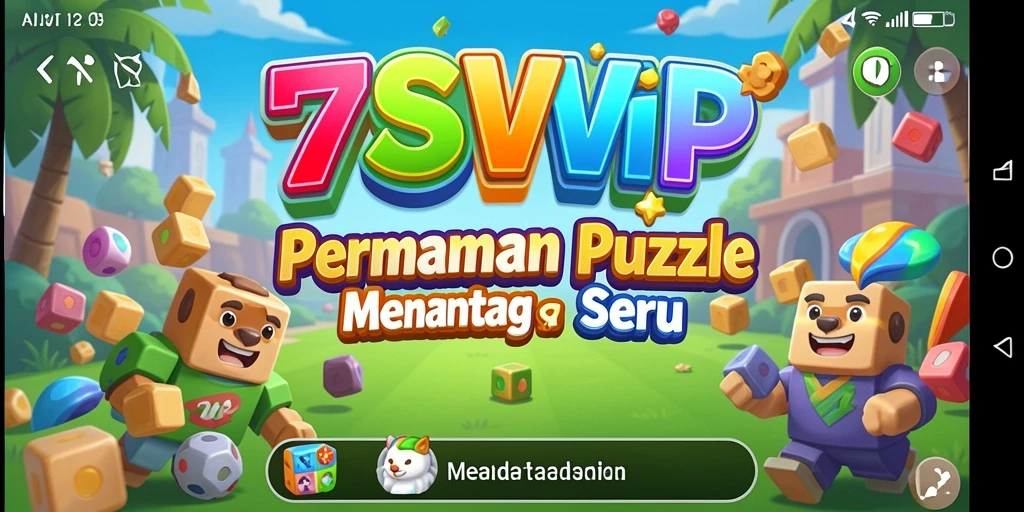Tampilan gameplay puzzle seru di 7SVIP, penuh tantangan dan keseruan.