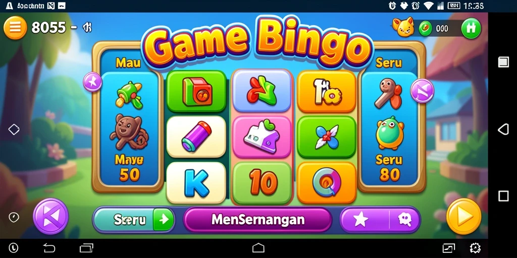 Tampilan gameplay Bingo yang seru di 8055.
