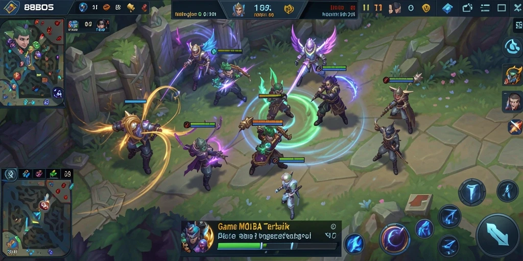 Screenshot gameplay <strong>88BOS</strong> menampilkan aksi pertempuran menarik di arena.