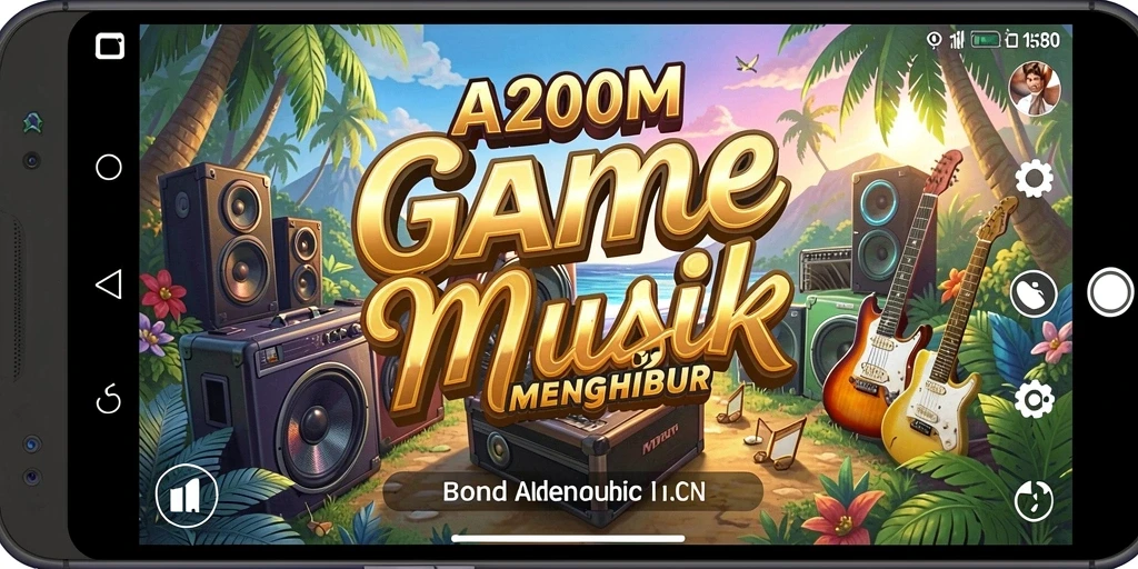 Gameplay A200M yang penuh musik dan keseruan.