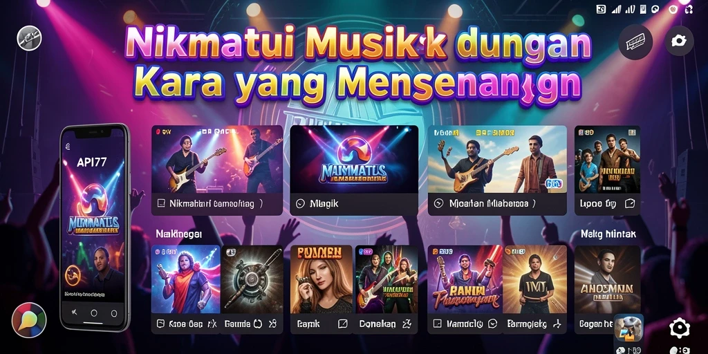 Gameplay menarik API77 yang menampilkan interaksi musik.