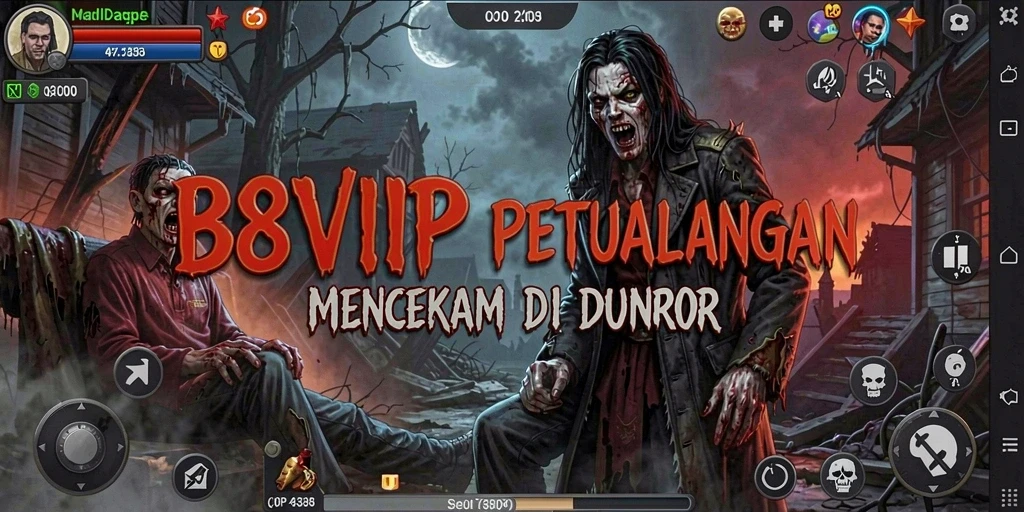 Gameplay B8VIP yang menegangkan dengan suasana horor yang pekat.