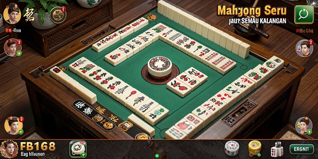 Tampilan utama FB168 menampilkan permainan Mahjong yang seru dan interaktif.