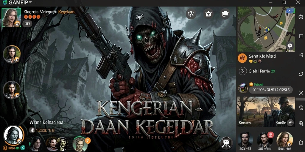Gameplay menakutkan dengan suasana gelap dan mencekam.