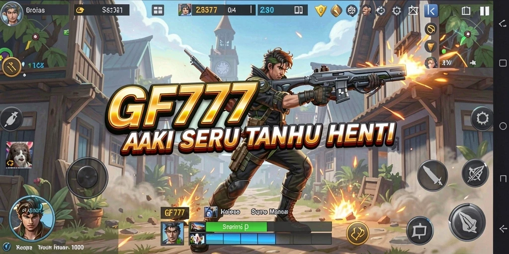 Tampilan dinamis dari gameplay Action yang menarik dan mendebarkan.