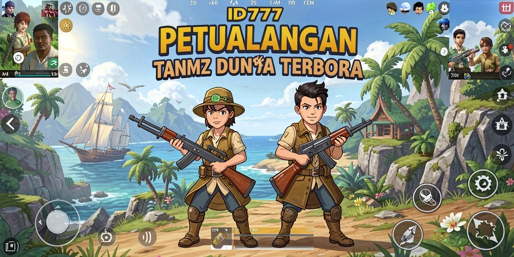 Tampilan gameplay Open World yang epik dalam ID777.