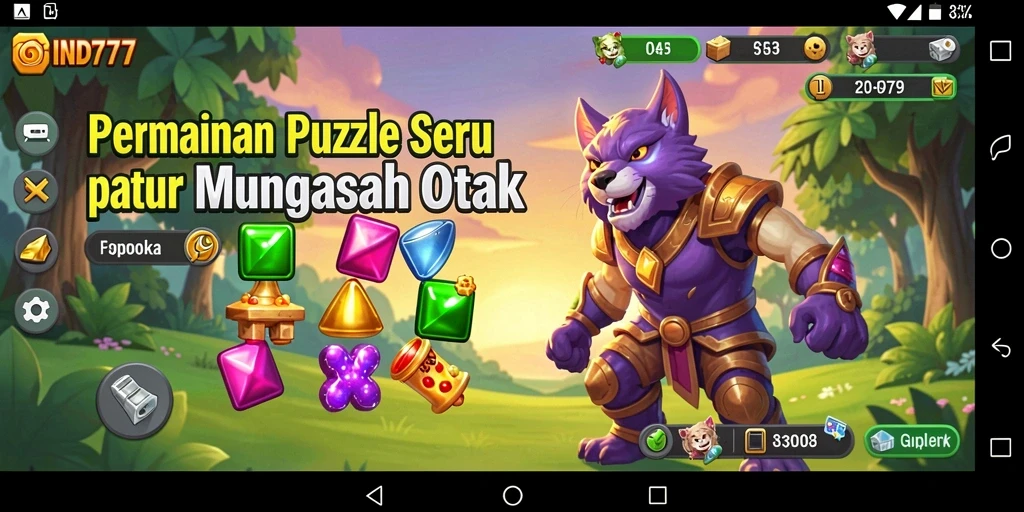 Tampilan gameplay IND777 yang menarik dan menantang teka-teki.