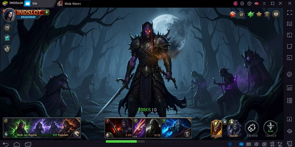 Screenshot menampilkan suasana menyeramkan dari game INDSLOT.