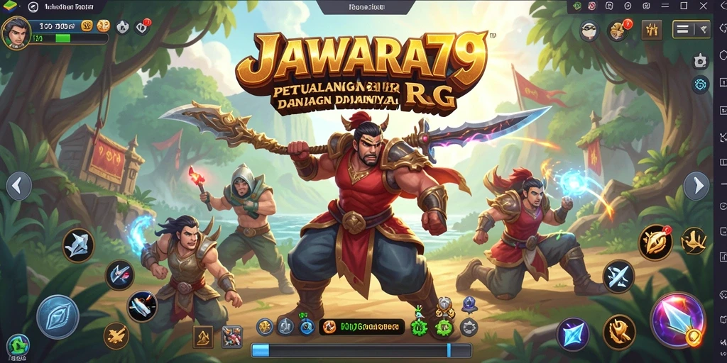 Tampilan gameplay RPG yang menakjubkan di JAWARA79.