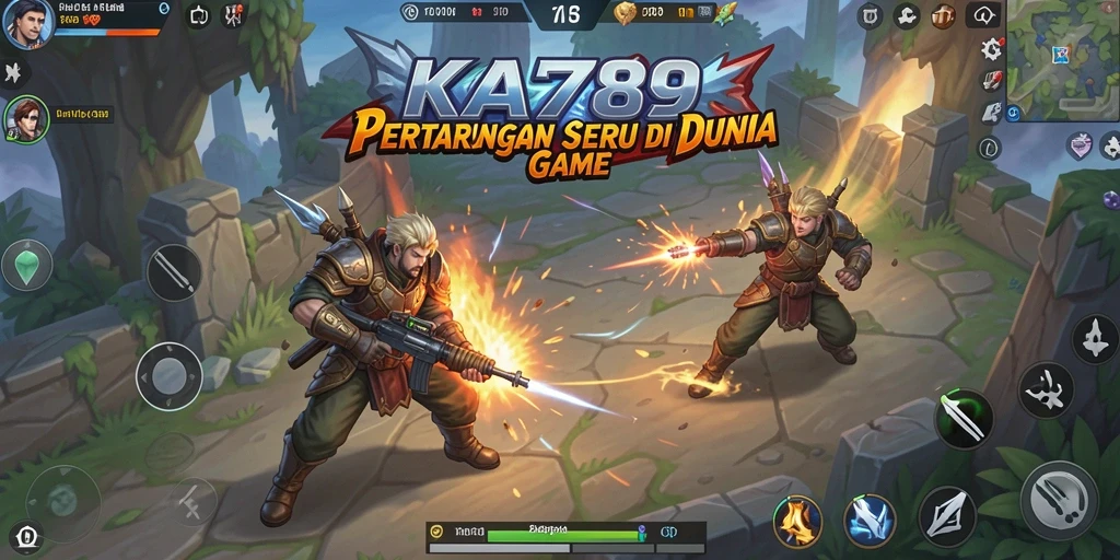 Tampilan aksi seru dari gameplay KA789 dengan pertarungan mendebarkan.