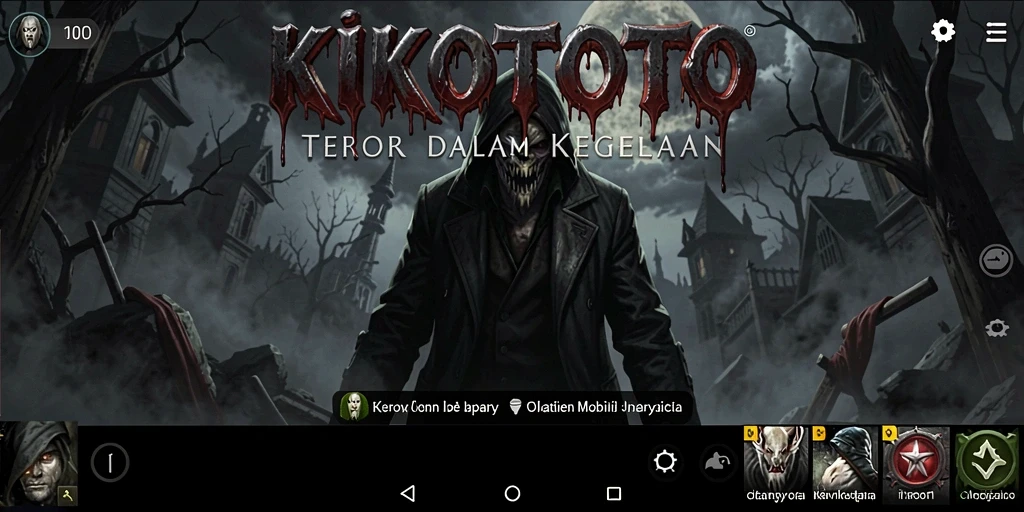 Tangkapan layar KIKOTOTO menampilkan gameplay menegangkan dengan suasana Horror yang kental.