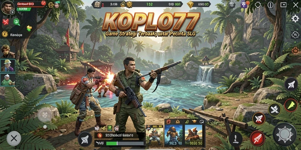 Tampilan gameplay SLG KOPLO77 yang mendebarkan dan strategis.