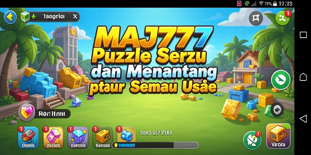 Screenshot gameplay MAJ777 menampilkan teka-teki yang menantang.