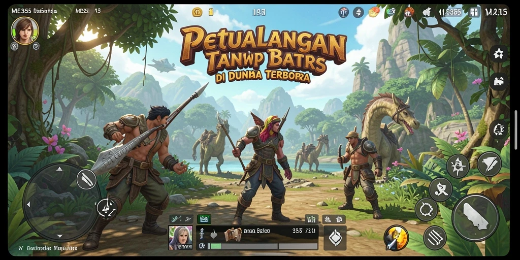 Tampilan gameplay ME355 yang imersif dan penuh petualangan.