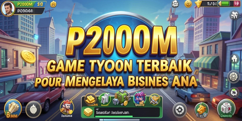 Tangkapan layar dari P200M menampilkan momen intens mengelola bisnis.