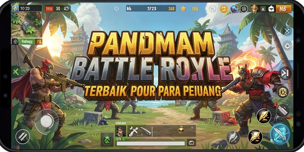 Tangkapan layar menunjukkan aksi seru di arena Battle Royale.