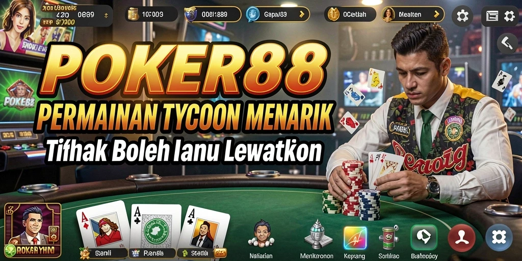 Tampilan screenshot POKER88 dengan gameplay Tycoon yang seru.