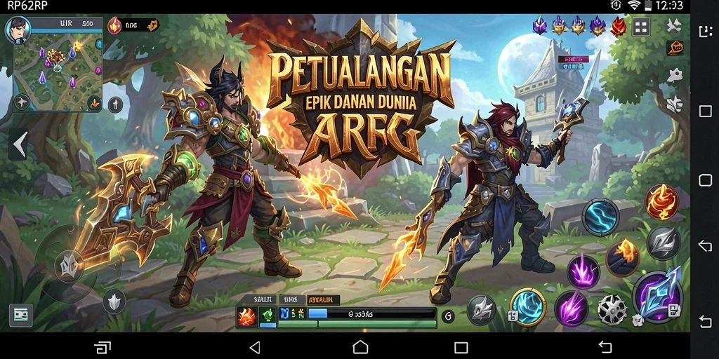 Tampilan gameplay dinamis di RP62RP dengan aksi yang memukau.