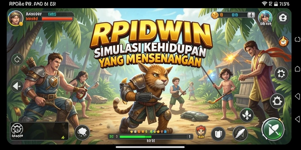 Tampilan menarik dari gameplay RPIDWIN yang mengajak pemain berpetualang.