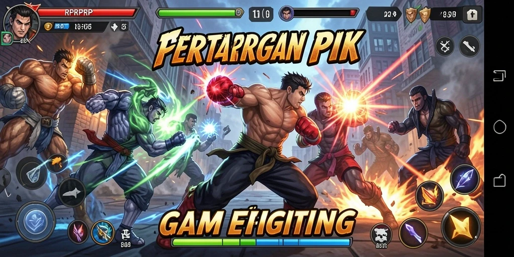 Screenshot gameplay RPRPRP menampilkan pertarungan seru yang penuh aksi.