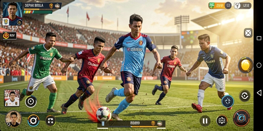 Gameplay menarik di RR89 dengan aksi sepak bola menegangkan.