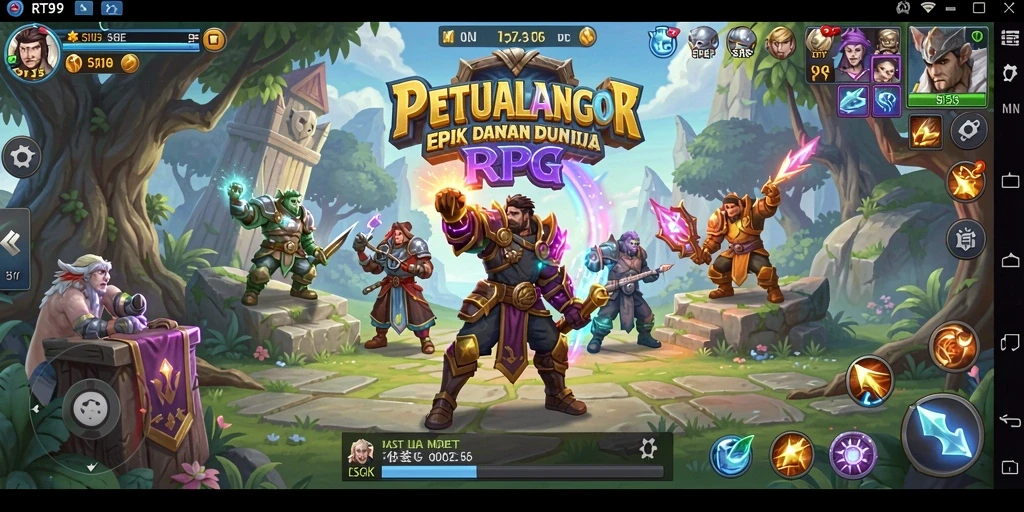 Screenshot menarik dari gameplay RT99 yang seru dan dinamis.