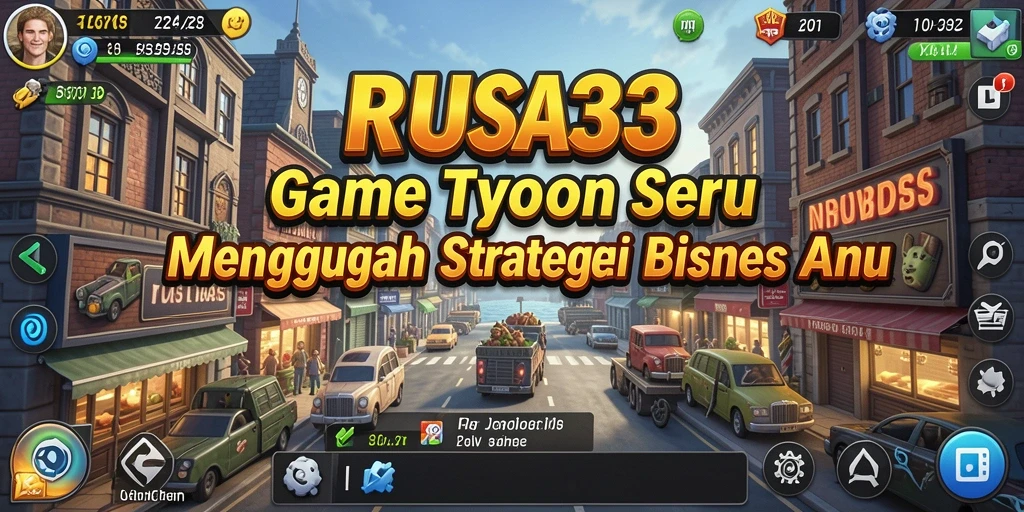 Tampilan gameplay RUSA33 yang seru dan mendebarkan dalam dunia Tycoon.