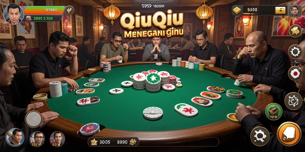 Tampilan gameplay QiuQiu yang seru dan menegangkan.