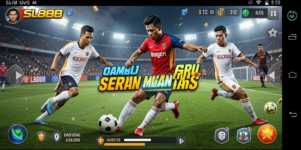 Tangkapan layar dari gameplay SL888 yang menampilkan aksi olahraga yang mendebarkan.