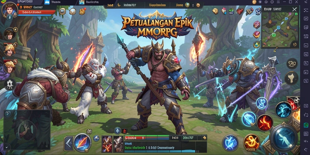 Screenshot gameplay SPIN707 yang menunjukkan pertarungan epik dan dunia yang menakjubkan.