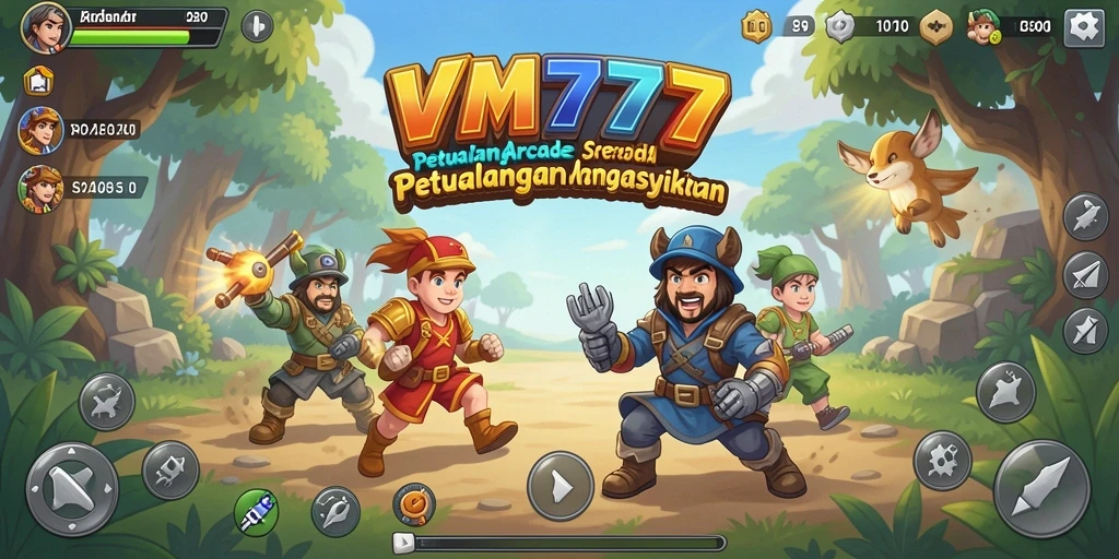 Tangkapan layar gameplay menampilkan aksi seru dalam permainan Arcade.